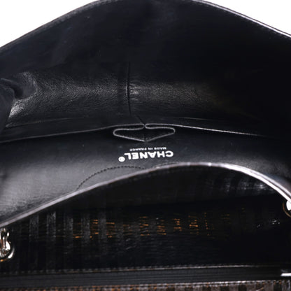 Chanel Metallic Calfskin Striped 2.55 Reissue 226 Flap Black 8 of 13