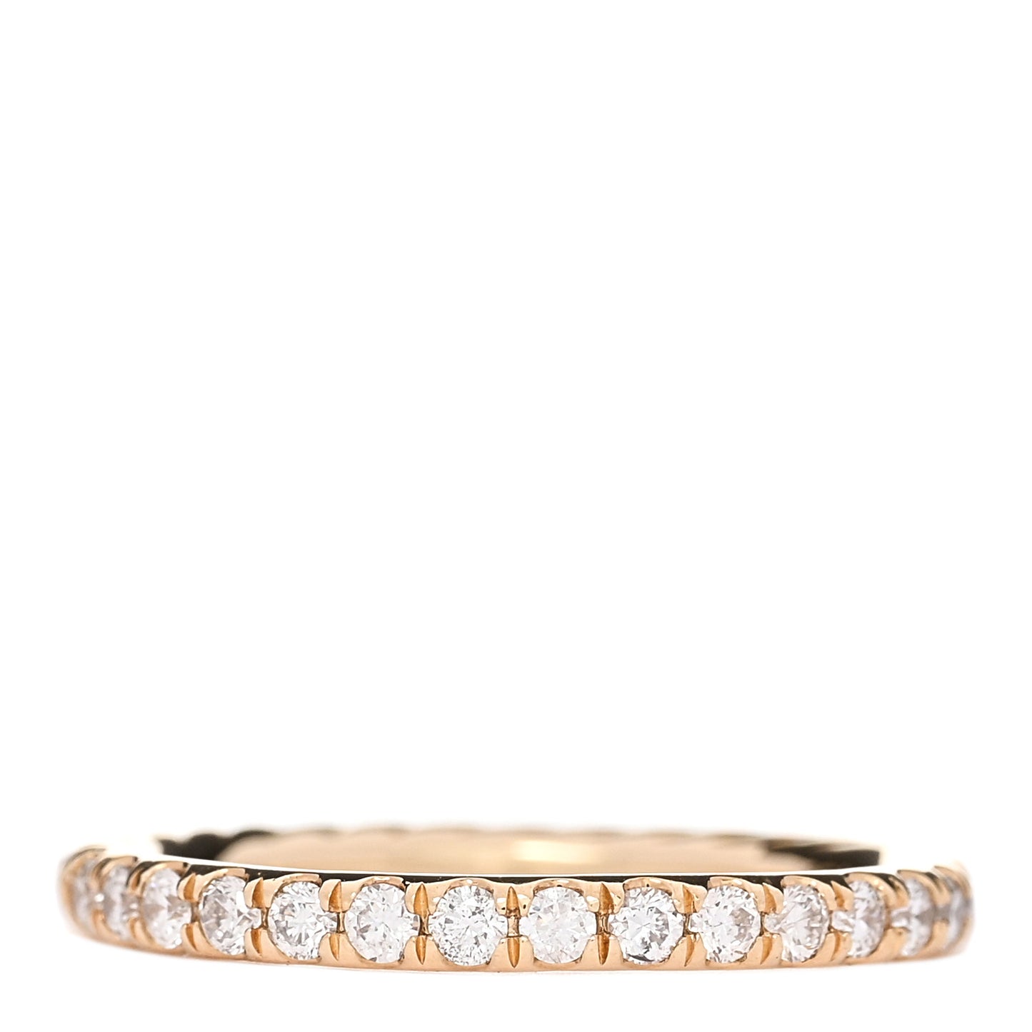 18K Yellow Gold Diamond 2mm Cable Collectibles Band Ring 52 6