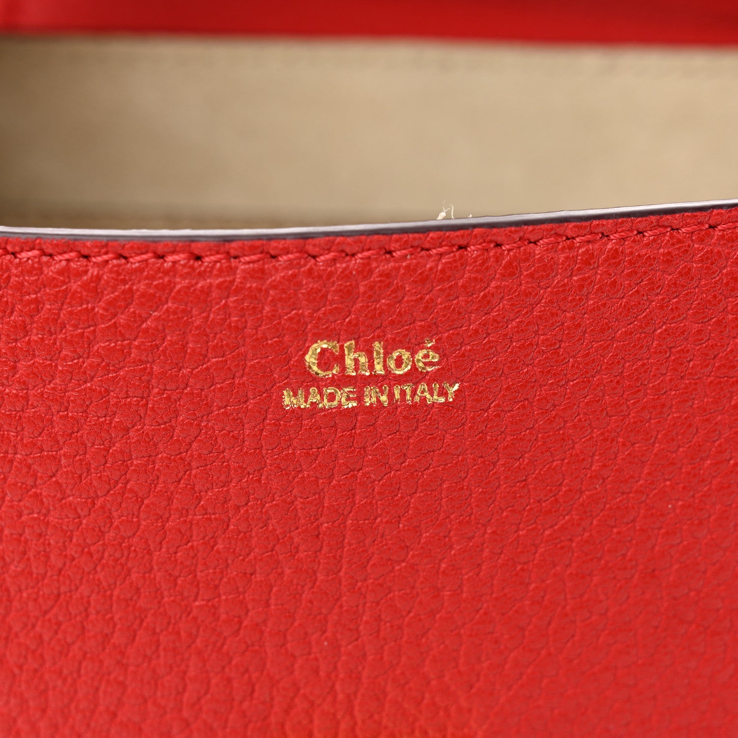 Chloe Goatskin Drew Shoulder Bag Red 6 of 10
