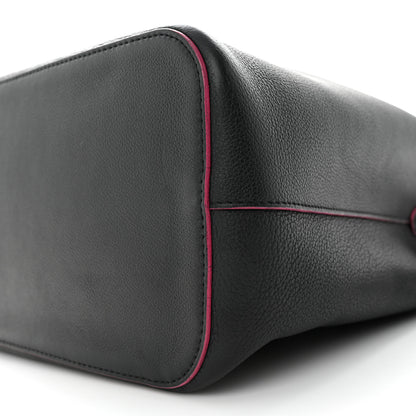 Louis Vuitton Calfskin Lockme Bucket Black 9 of 12