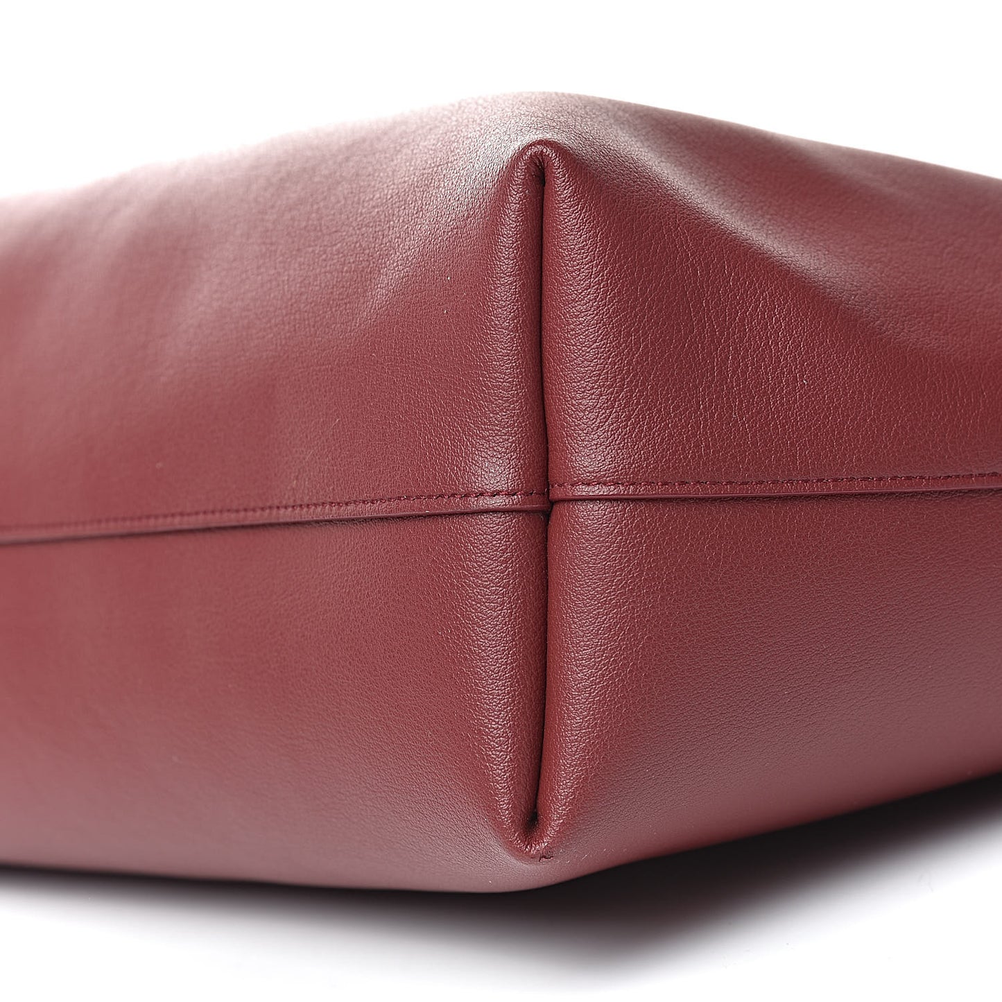 Calfskin Large Shopping Tote Deep Carmin