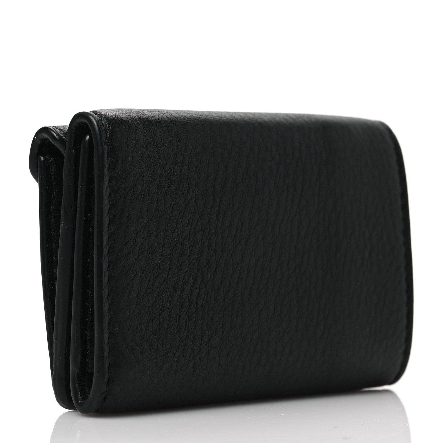 Balenciaga Calfskin Mini Papier Wallet Black 3 of 8