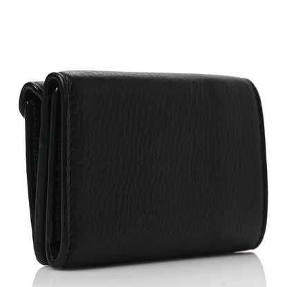Balenciaga Calfskin Mini Papier Wallet Black 3 of 8