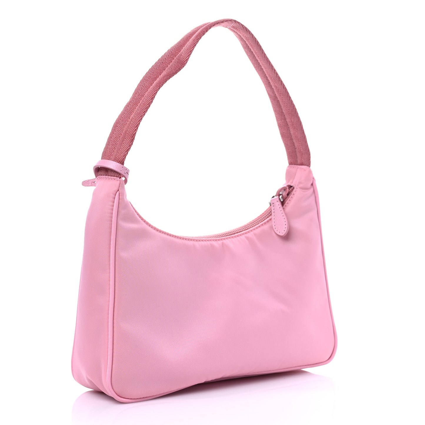 Tessuto Nylon Saffiano Mini Re-Edition 2000 Bag Rosa