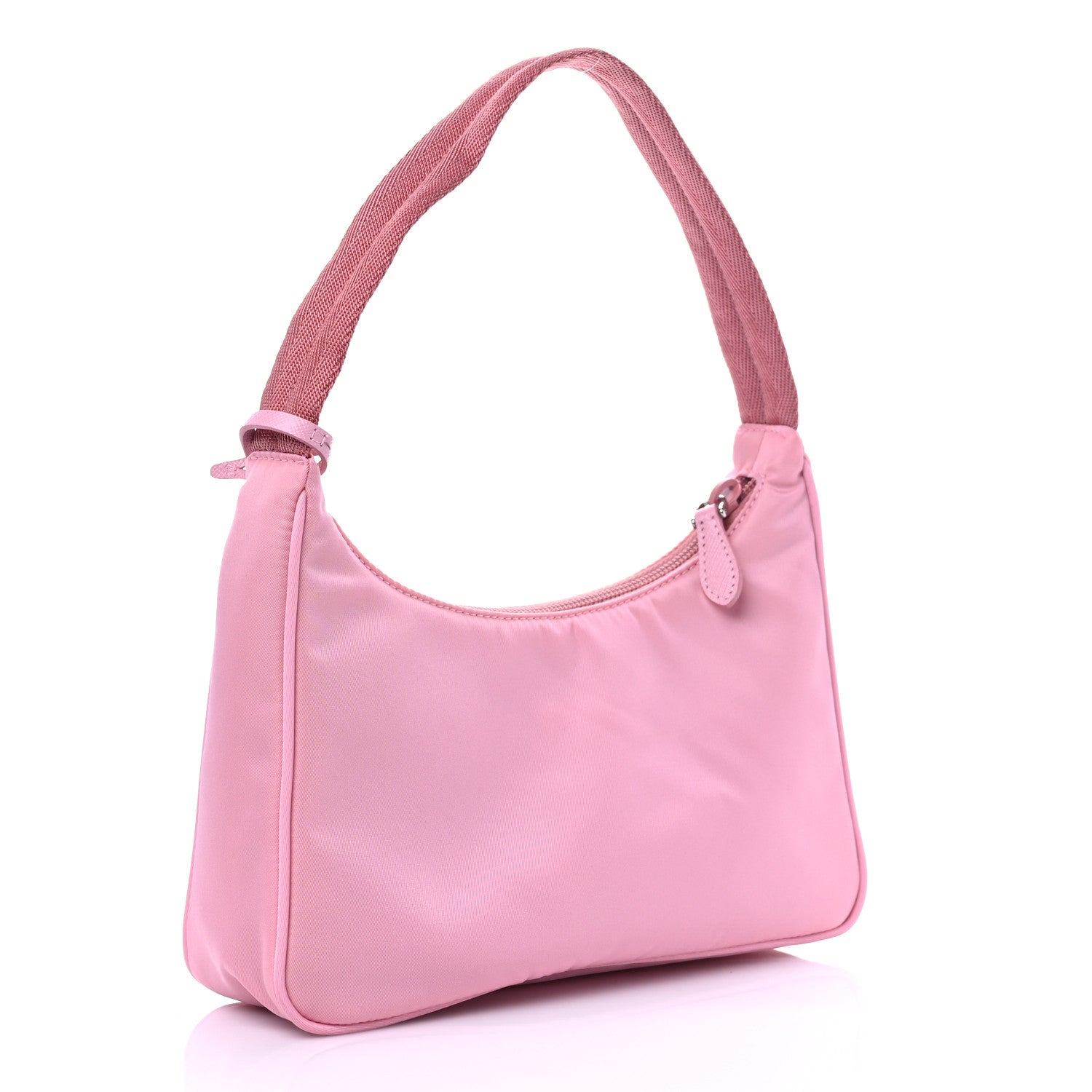 Prada Tessuto Nylon Saffiano Mini Re-Edition 2000 Bag Rosa 3 of 7