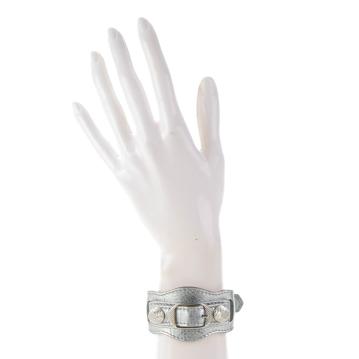 Agneau Arena Giant Silver Hardware M Bracelet Gris Aluminum