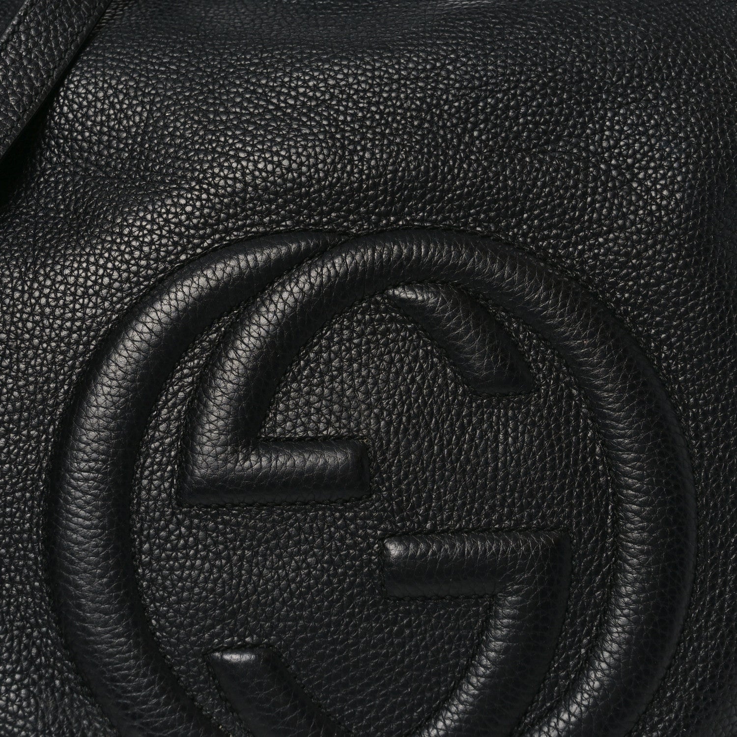 Gucci Pebbled Calfskin Large Soho Hobo Black 8 of 12