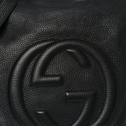 Gucci Pebbled Calfskin Large Soho Hobo Black 8 of 12