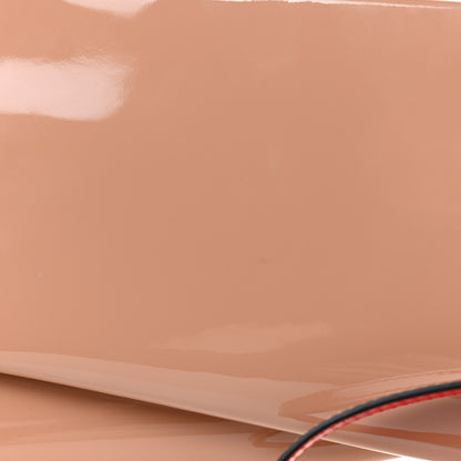 Christian Louboutin Patent Loubi Twist Zip Clutch Bag Nude 6 of 8