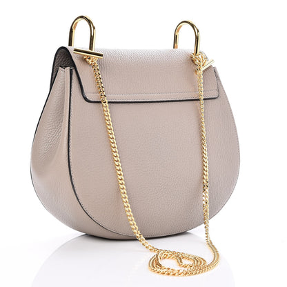 Chloe Grained Lambskin Drew Shoulder Bag Motty Grey 3 of 7