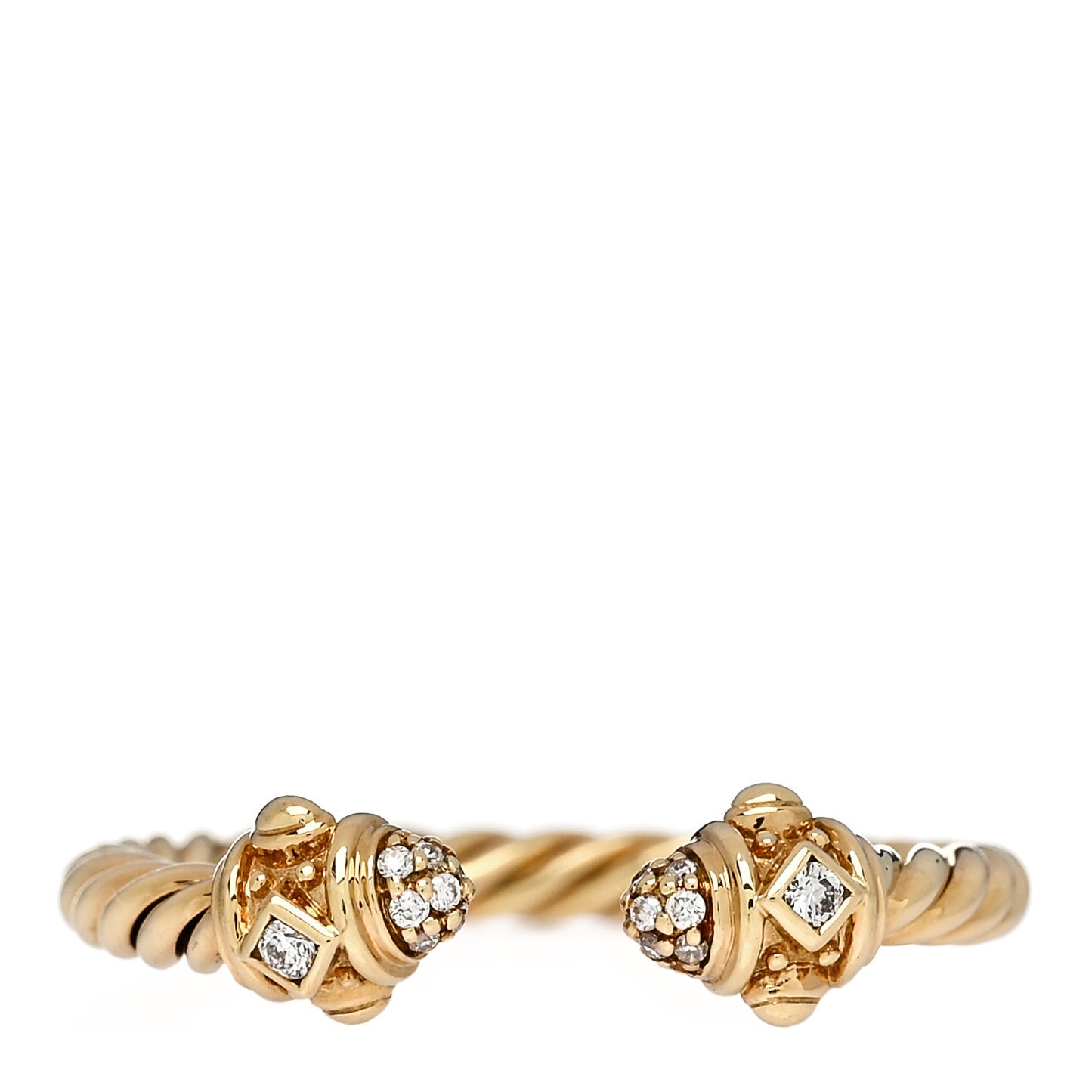 18K Yellow Gold Diamond Renaissance Ring 52 6