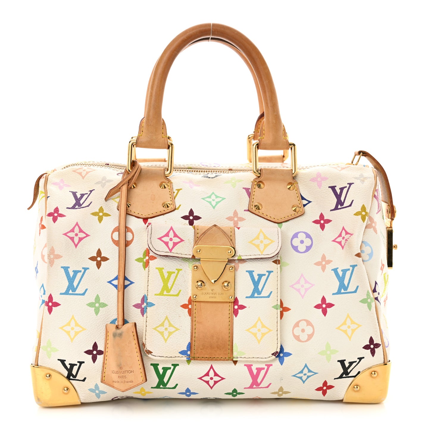 Monogram Multicolor Speedy 30 White