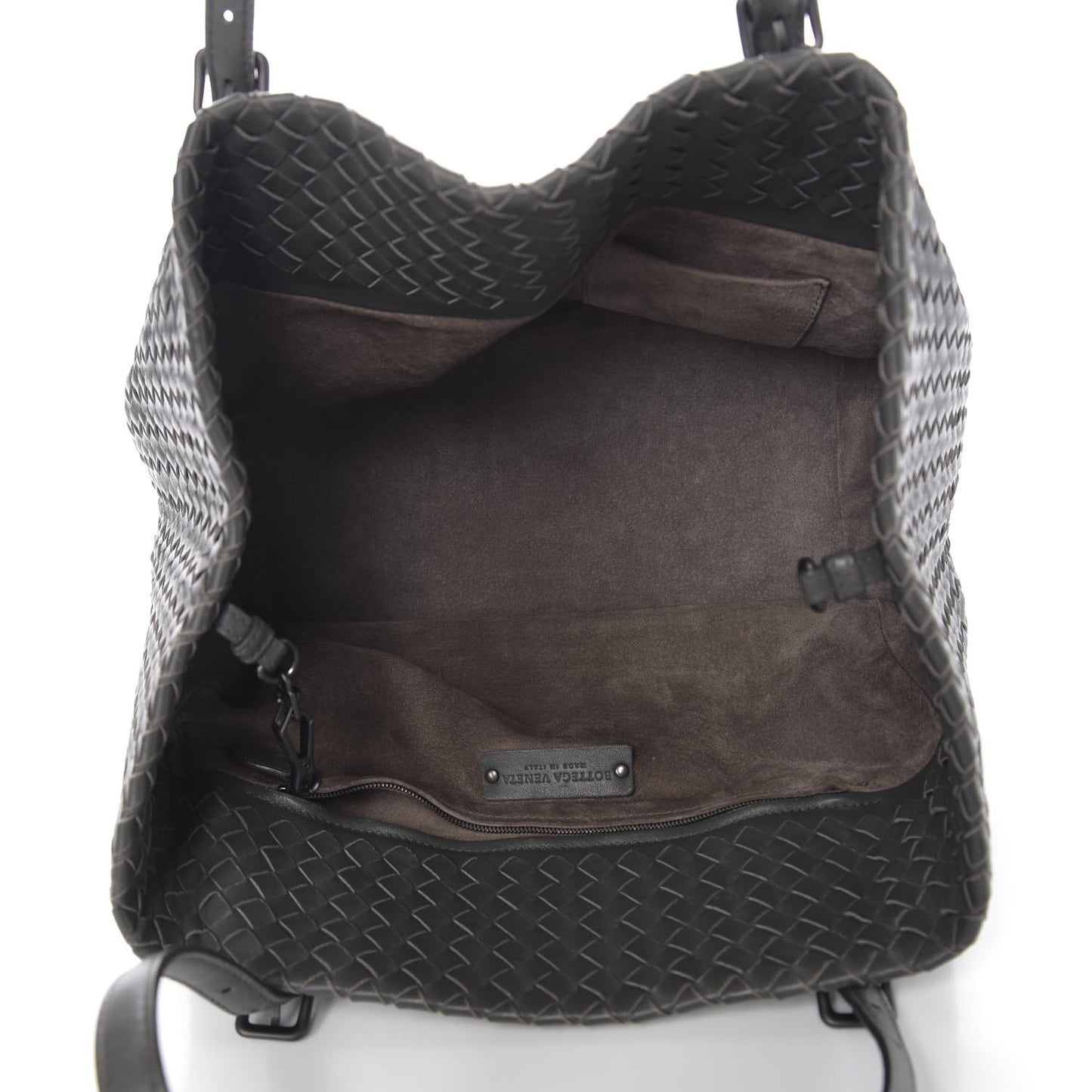 Nappa Intrecciato Medium Seamless Tote Light Grey