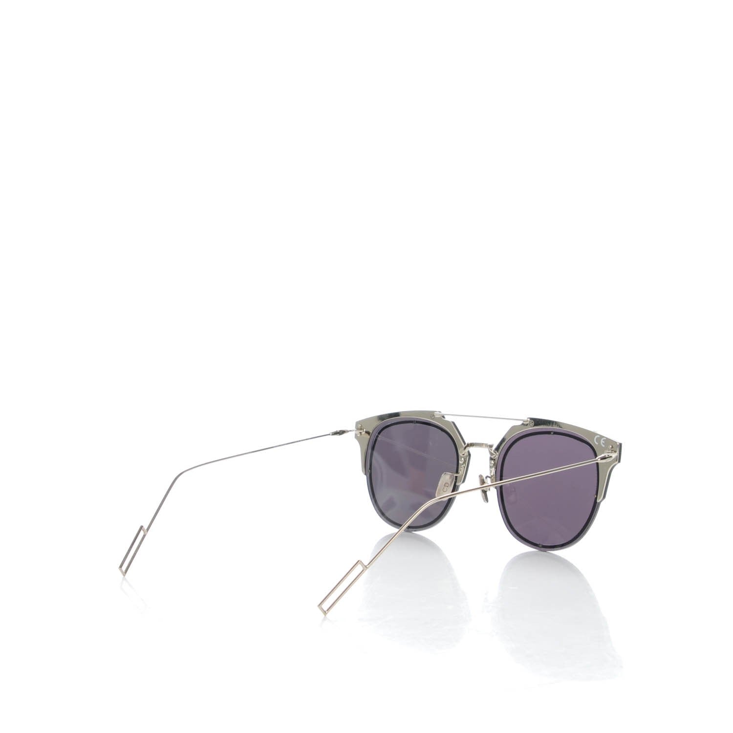 Christian Dior Composit 1.0 Round Sunglasses Silver 3 of 5