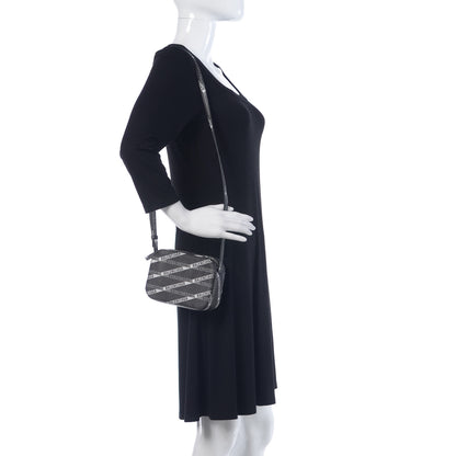 Balenciaga Coated Canvas Losange Monogram XS Camera Bag Black Grey 2 of 8