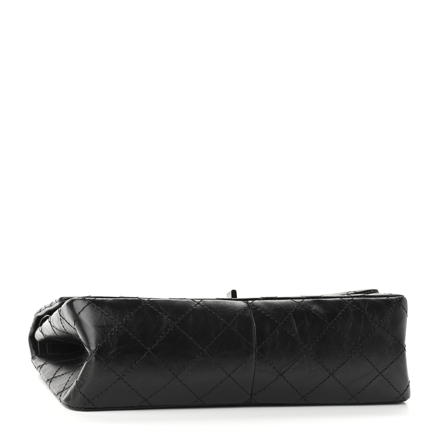 Aged Calfskin Quilted 2.55 Reissue 226 Flap So Black