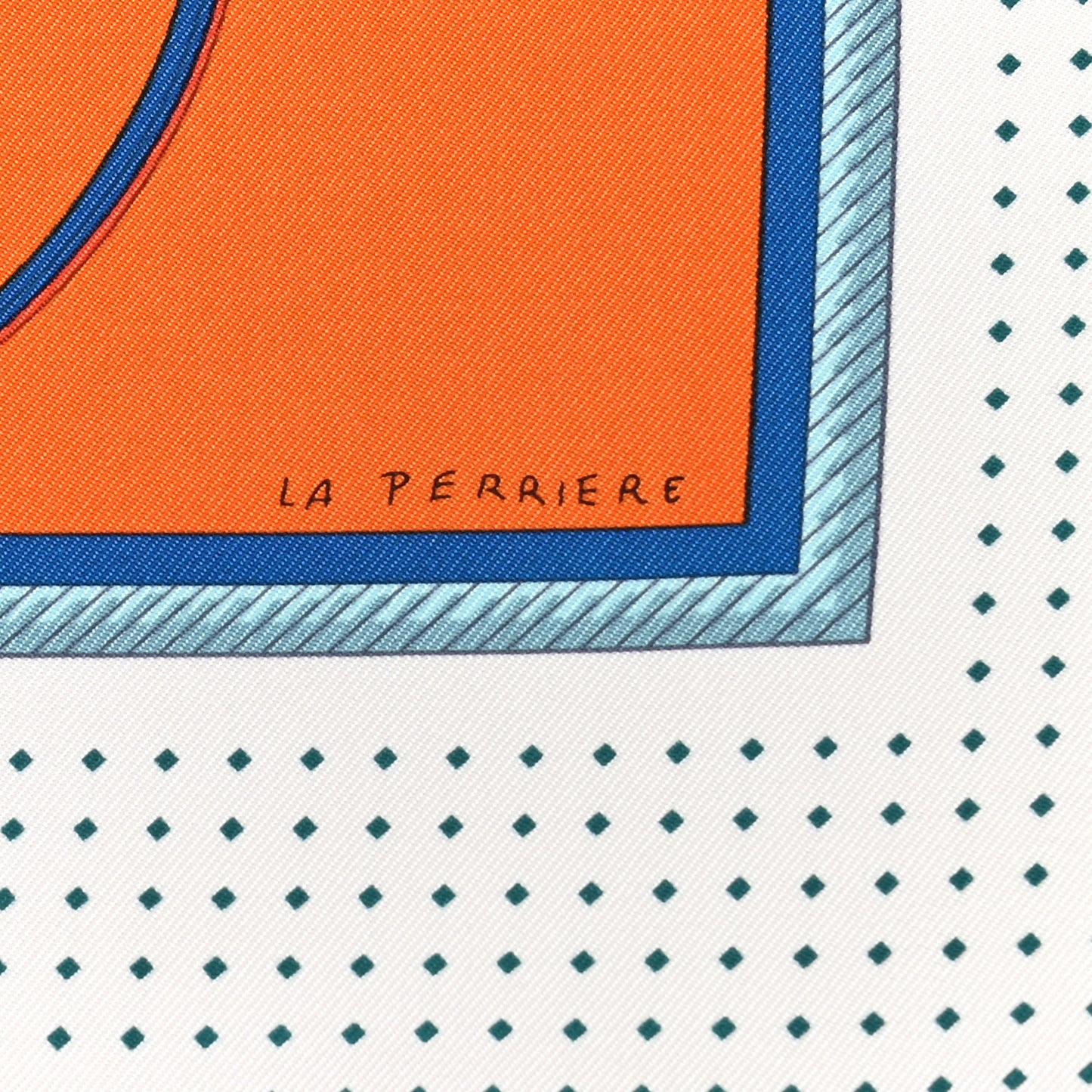 Silk Les Voitures A Transformation Scarf 90 Orange White Bleu