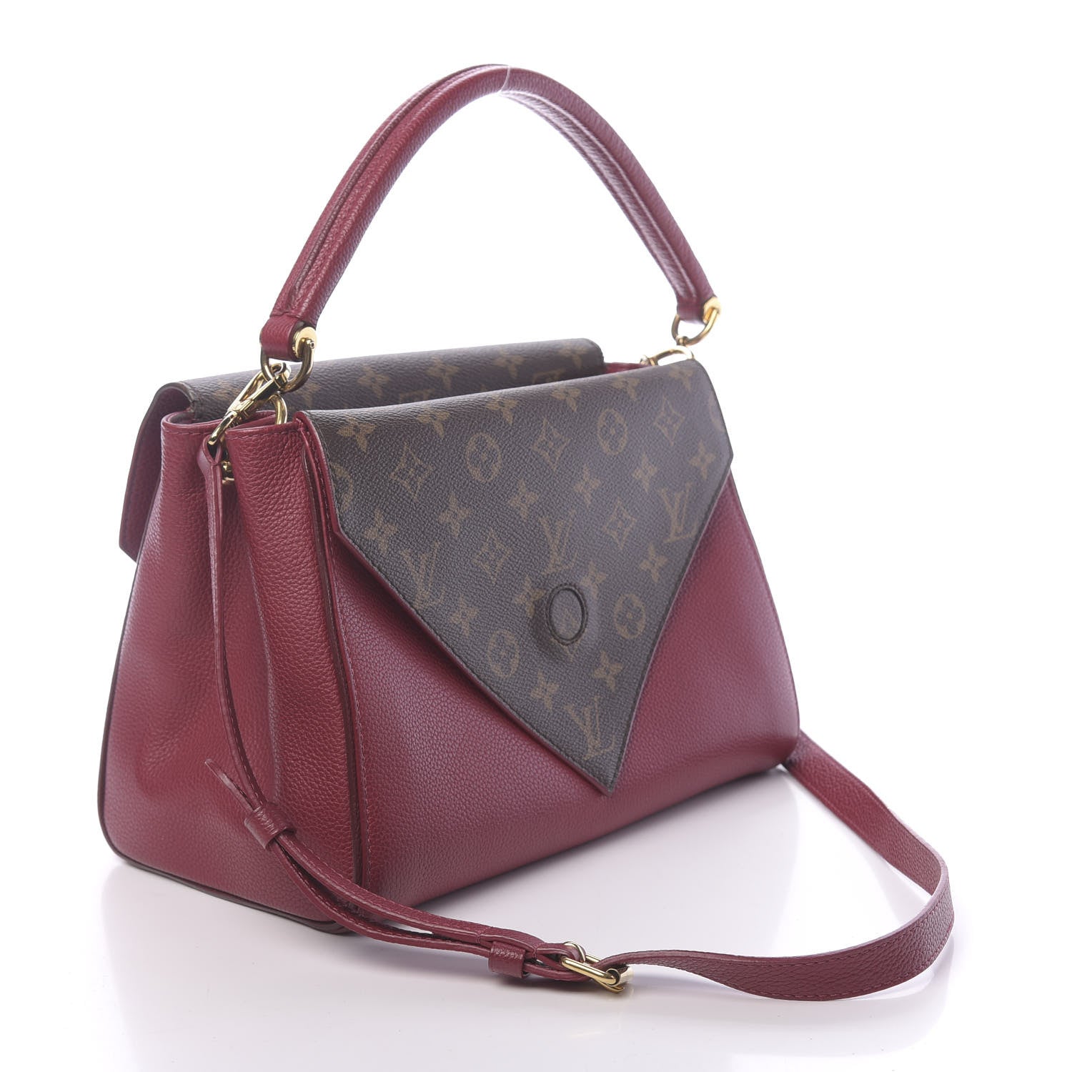Louis Vuitton Grained Calfskin Monogram Double V Rubis 5 of 14