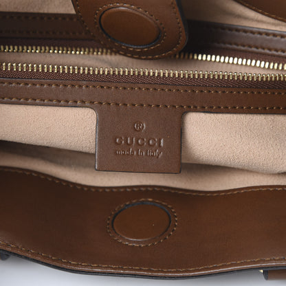 Gucci Soft GG Supreme Monogram Small Crossbody Tote Beige Cuir 5 of 9
