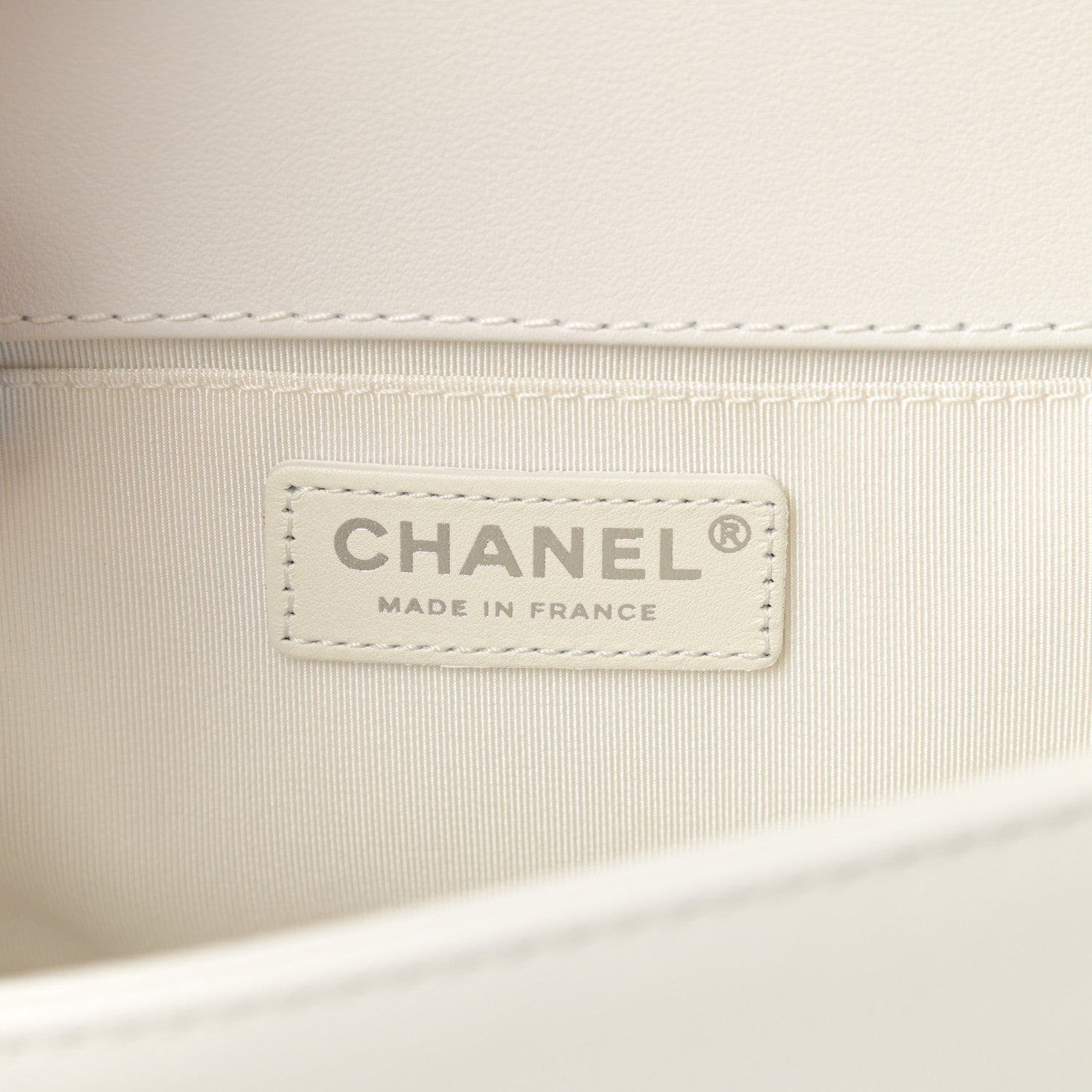 Chanel Calfskin Sequin Medium Boy Chanel Flap White 6 of 12