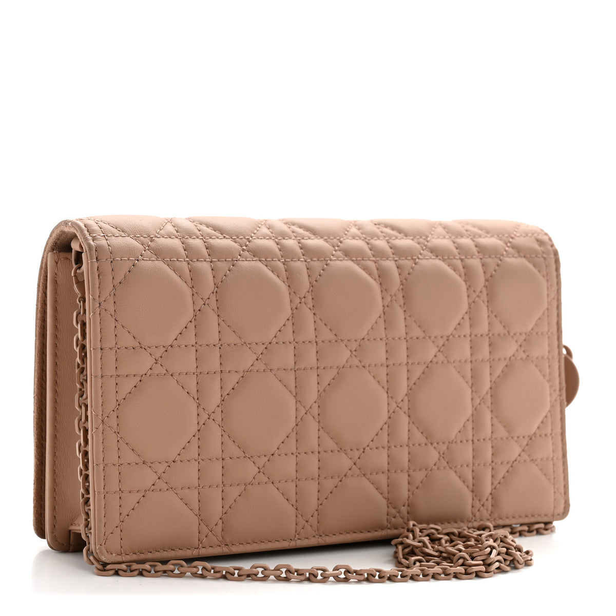 Christian Dior Ultra Matte Calfskin Cannage Lady Dior Clutch Fard 4 of 14