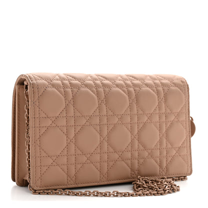 Christian Dior Ultra Matte Calfskin Cannage Lady Dior Clutch Fard 4 of 14