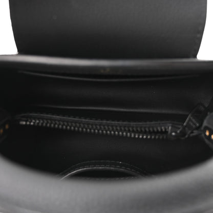 Louis Vuitton Matte Taurillon Capucines East West Mini All Black 5 of 9