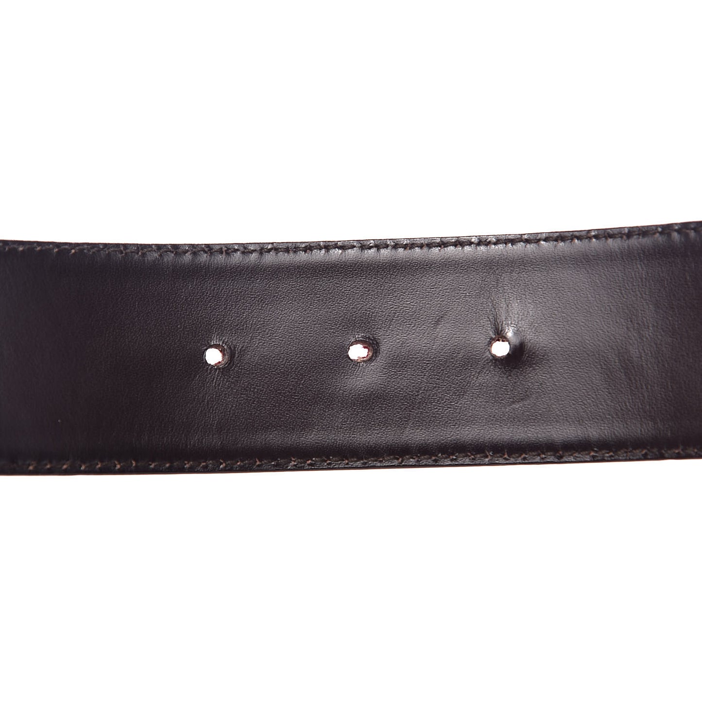 Calfskin Web Interlocking G Belt 90 36 Dark Brown