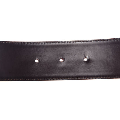 Gucci Calfskin Web Interlocking G Belt 90 36 Dark Brown 4 of 6