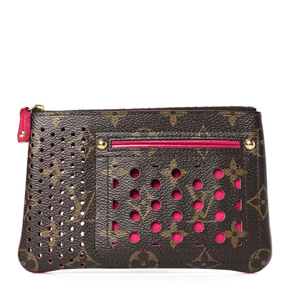 Louis Vuitton Monogram Perforated Pochette Plat Fuchsia 1 of 6