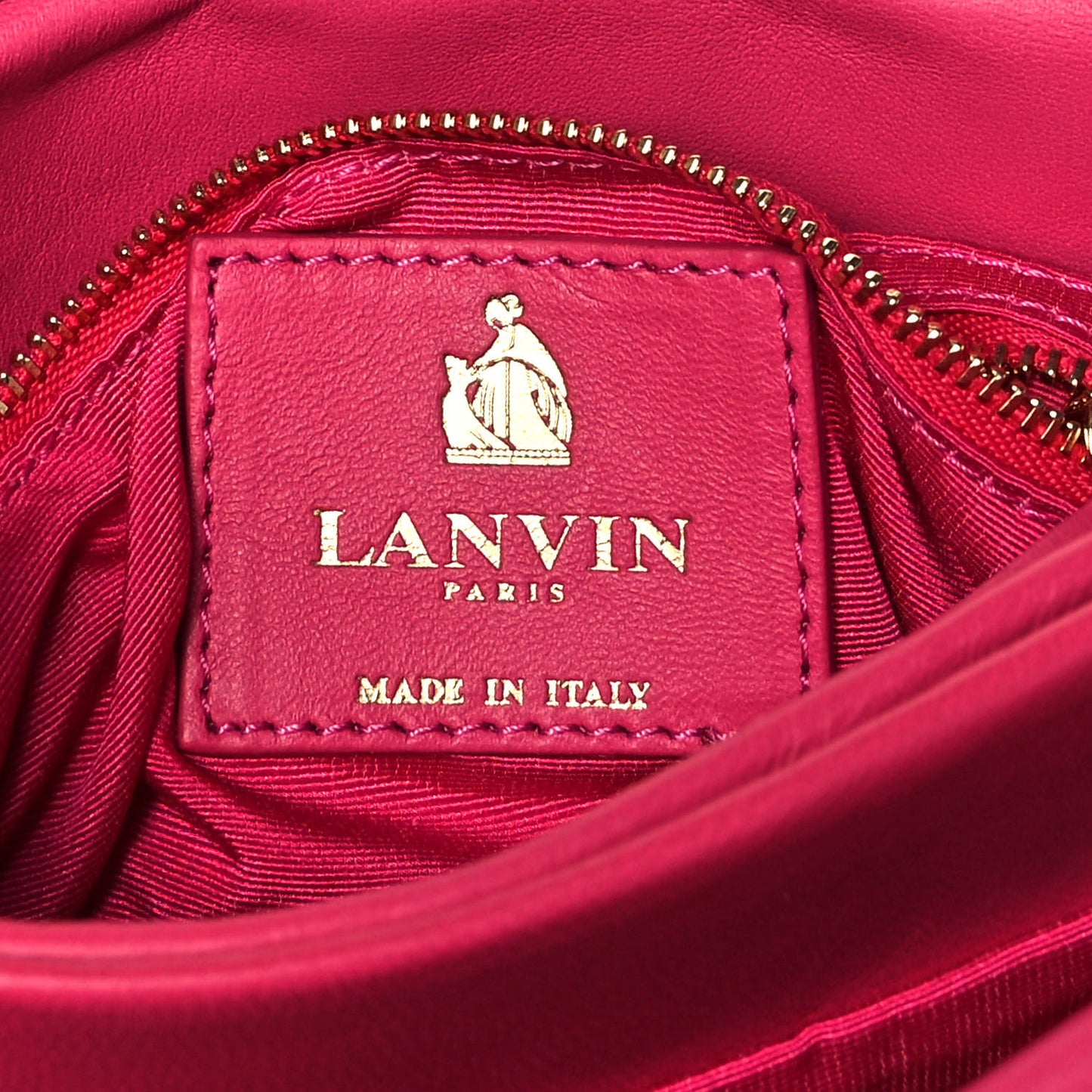 Lambskin Quilted Mini Sugar Flap Shoulder Bag Fuchsia