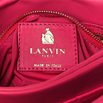 Lanvin Lambskin Quilted Mini Sugar Flap Shoulder Bag Fuchsia 5 of 9