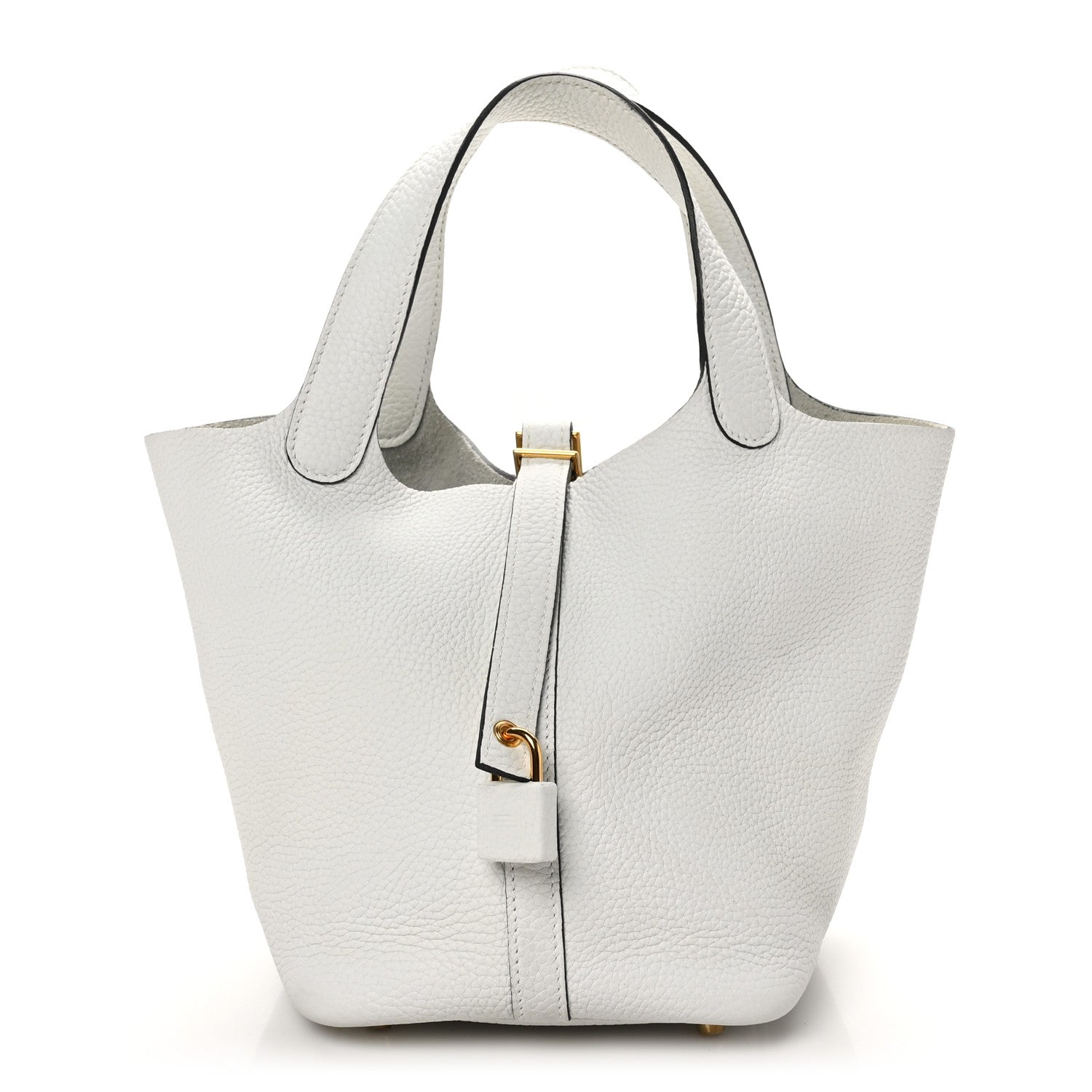 Hermes Taurillon Clemence Picotin Lock 18 PM New White 1 of 11