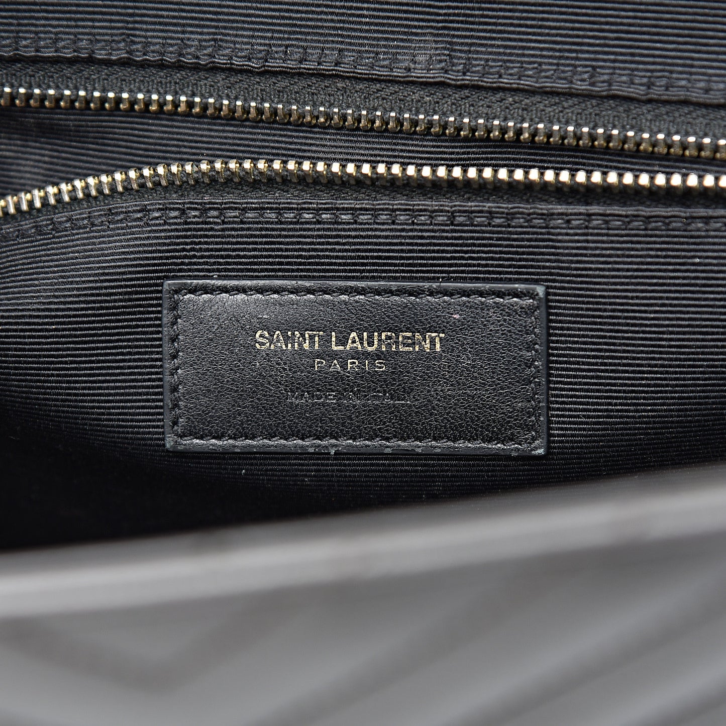 Grain De Poudre Matelasse Chevron Large Monogram Satchel Earth