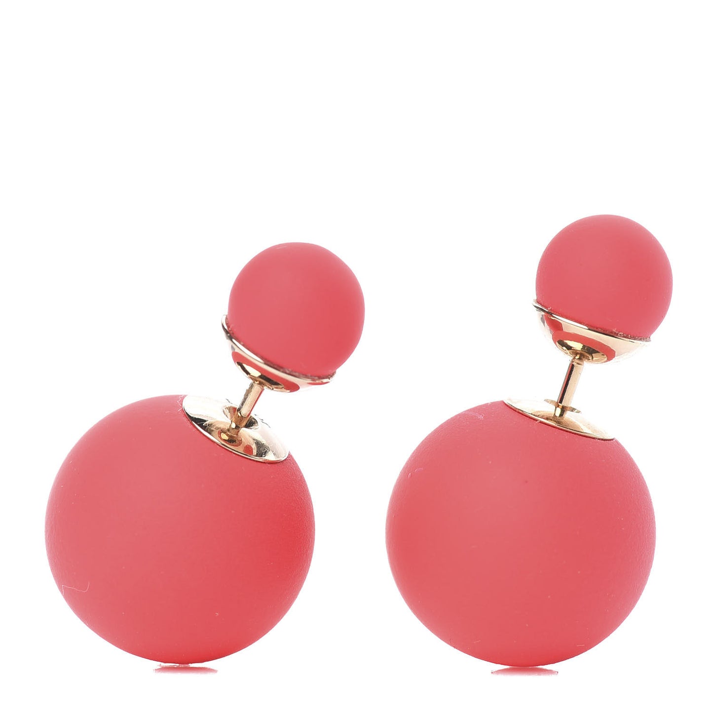Mise En Dior Tribal Earrings Matte Pink