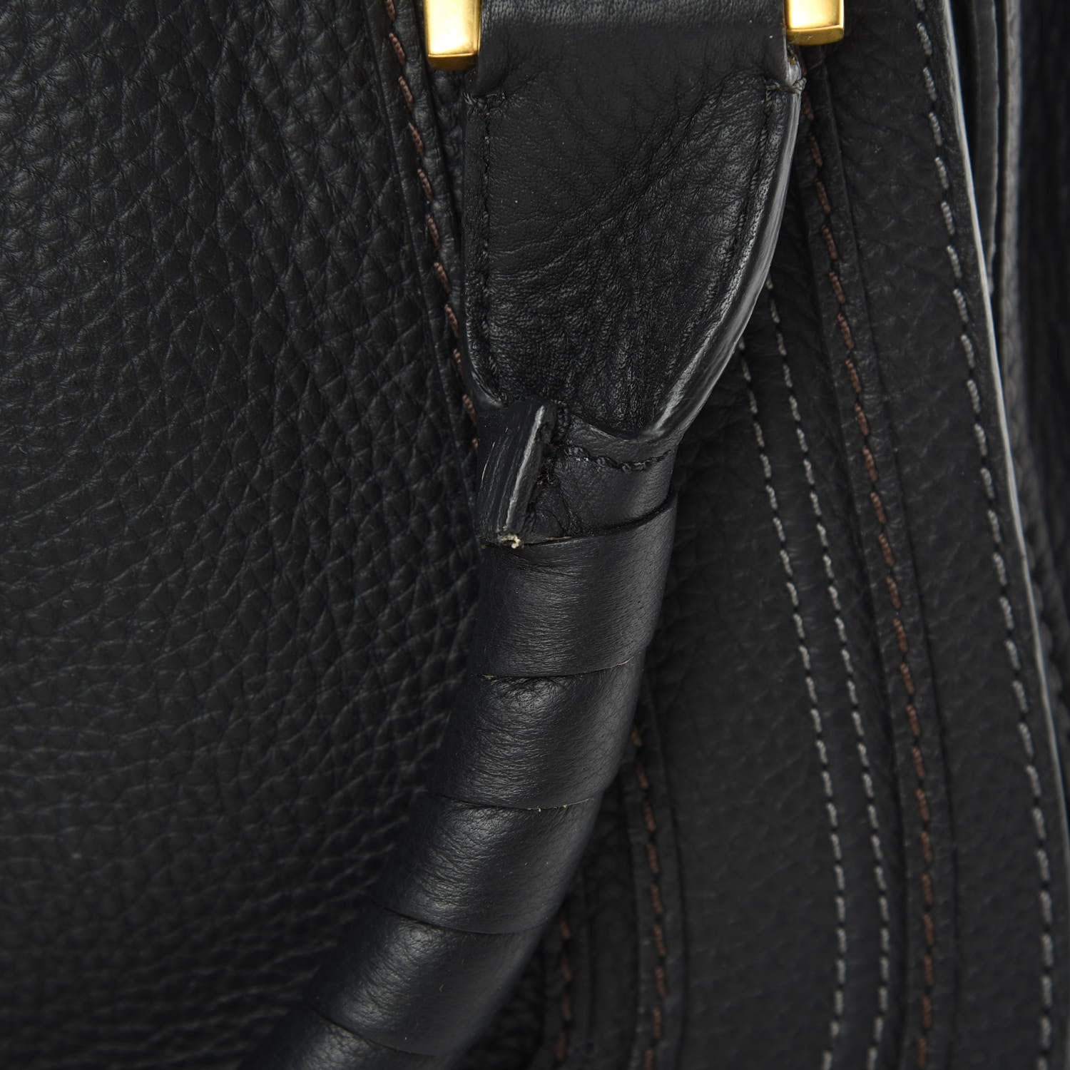 Chloe Calfskin Large Marcie Satchel Black 11 of 12