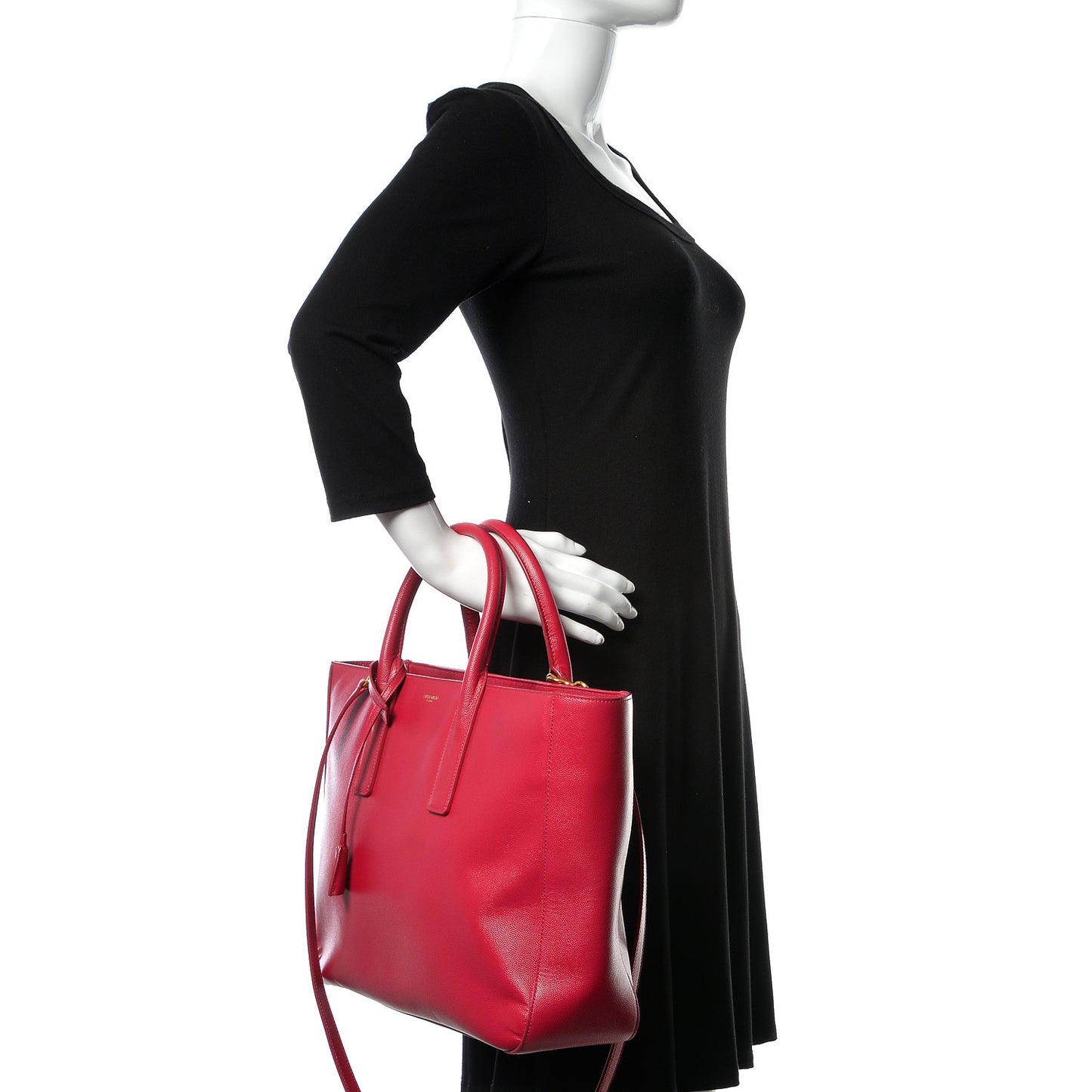 Grained Calfskin Medium Museum Bag Bubblegum