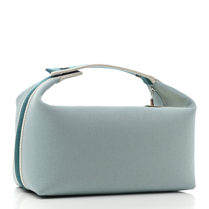 Hermes Canvas Large Bride-A-Brac Pouch Eucalyptus 3 of 9