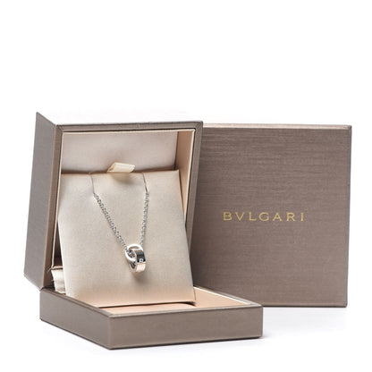 Bulgari 18K White Gold Diamond BVLGARI BVLGARI Link Pendant Necklace 7 of 7