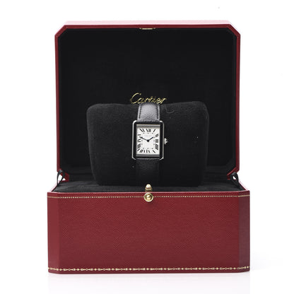 Cartier Stainless Steel Calfskin 24mm Tank Solo Quartz Watch 9 of 9
