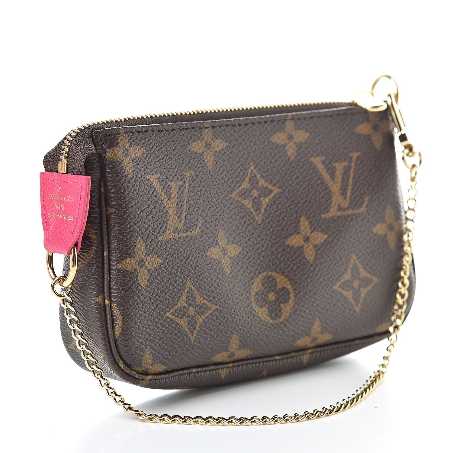 Louis Vuitton Monogram 2019 Christmas Animation Mini Courchevel Pochette Accessories Fuchsia 3 of 8