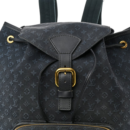 Louis Vuitton Mini Monogram Montsouris GM Backpack Blue 8 of 12