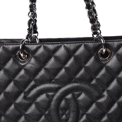 Chanel Caviar Quilted Grand Shopping Tote GST Black 7 of 12