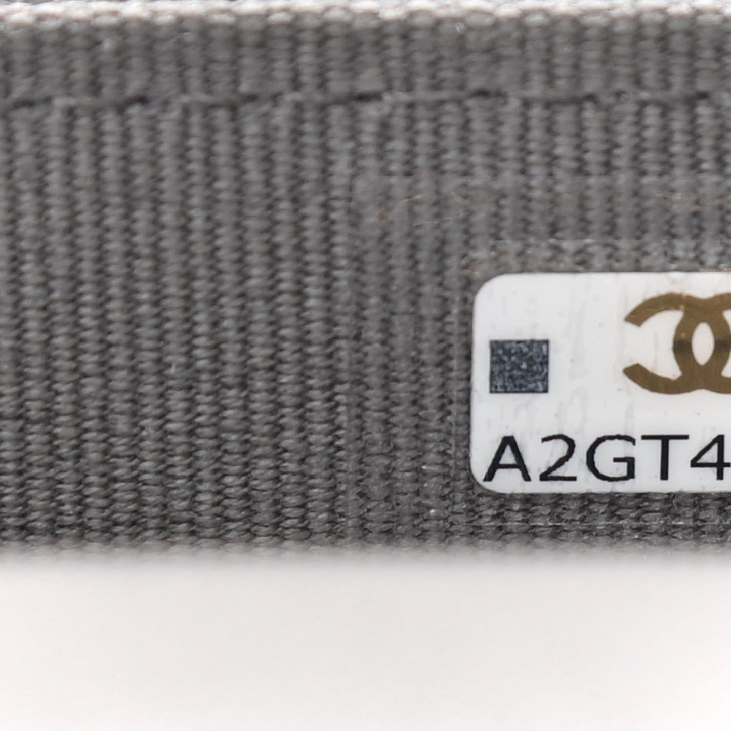Lambskin Quilted Chanel 19 Phone Holder With Chain Grey