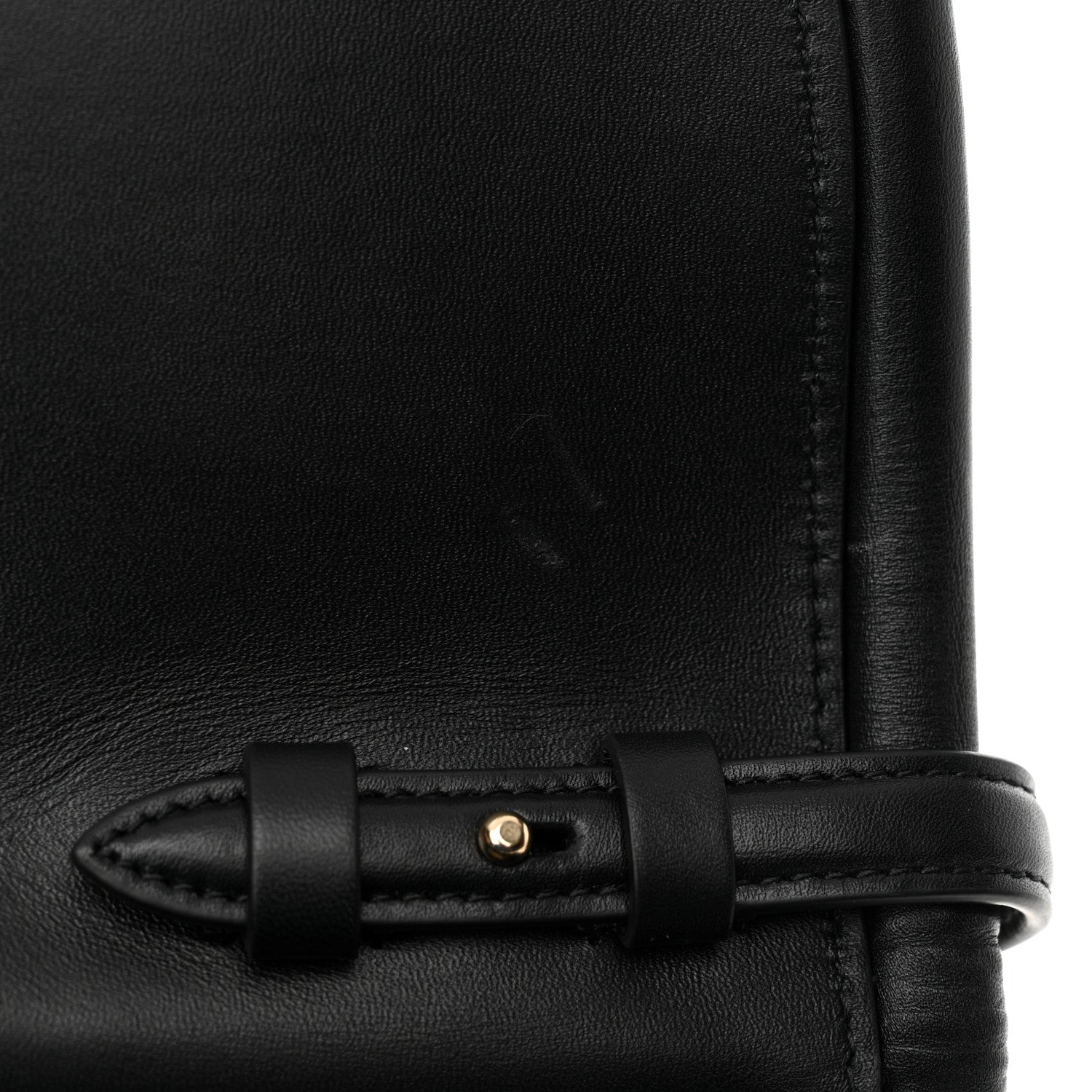 Salvatore Ferragamo Calfskin Aura Shoulder Bag Black 10 of 15