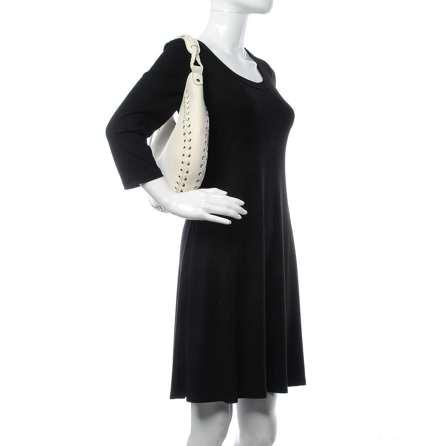 Christian Dior Calfskin Ethnic Hobo White 2 of 11