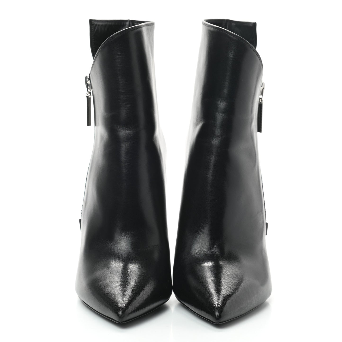 Calfskin Niki 105 Wedge Booties 37 Black