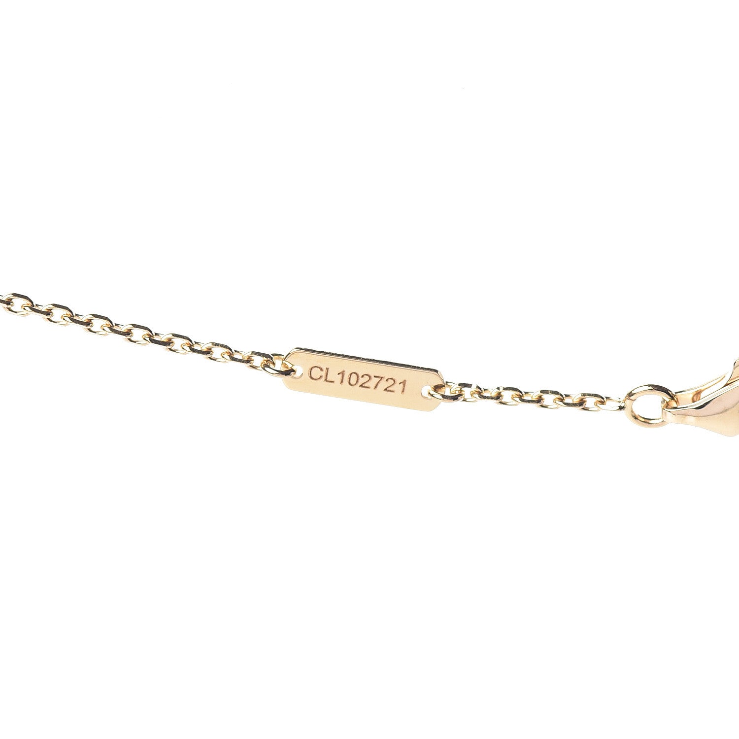 Van Cleef & Arpels 18K Yellow Gold Mother of Pearl Vintage Alhambra Pendant Necklace 5 of 8