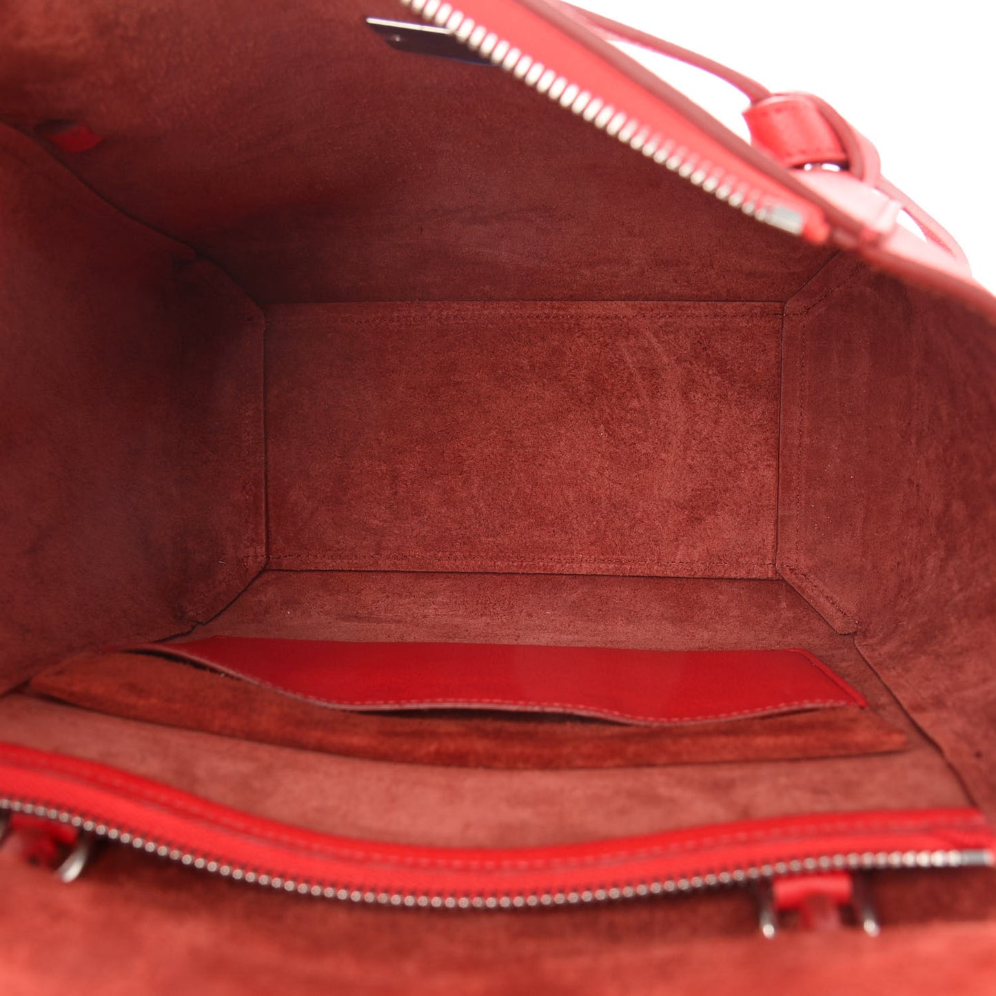 Grained Calfskin Micro Belt Bag Bright Red