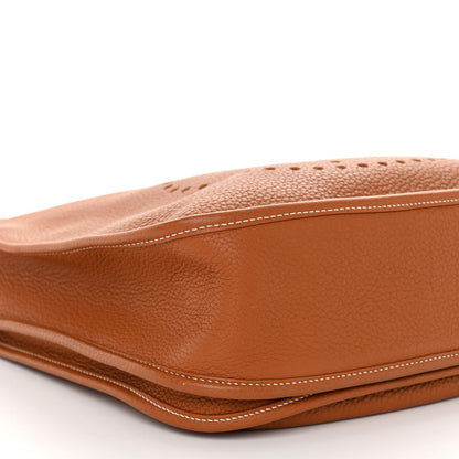 Hermes Taurillon Clemence Evelyne III PM Gold 8 of 9